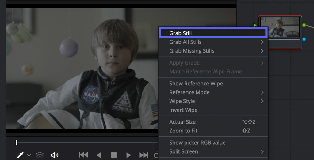 How to export still frames from DaVinci Resolve for use in fylm.ai